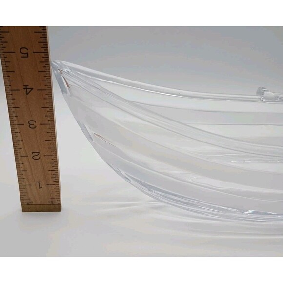 Godinger Crystal Nautilus Serving Bowl Shannon Row Boat - Picture 7 of 7